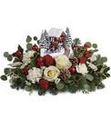 Thomas Kinkade's Christmas Bridge Bouquet 2018 Cottage Florist Lakeland Fl 33813 Premium Flowers lakeland